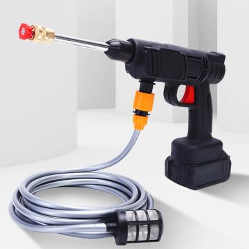 48V Şarjlı Çift Bataryalı Taşınabilir Basınçlı Oto Yıkama Bahçe Sulama Tabancası