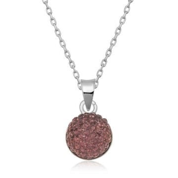 925 Ayar Gümüş Kristal Taşlı Kadın Gümüş Kolye