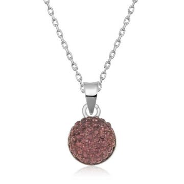 925 Ayar Gümüş Kristal Taşlı Kadın Gümüş Kolye