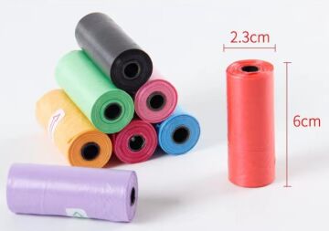 12 li Köpek Dışkı Poşet Düz Renkli Set