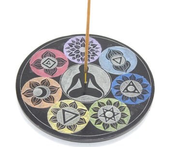 Obsidian Taşı 7 Çakra ( Chakra ) Tasarımı Tütsülük