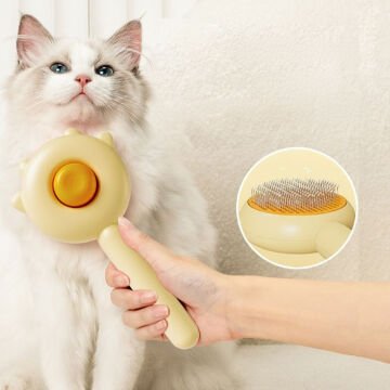 Pati Tasarımlı Otomatik Temizlenen Evcil Hayvan Fırçası