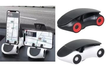 Araba Tasarımlı Araç İçi Telefon Tutucu 360 Dönebilen Ayarlı