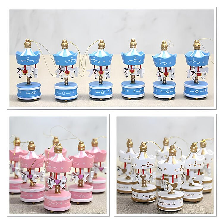 Ahşap 6'Lı Dekoratif Atlı Karınca