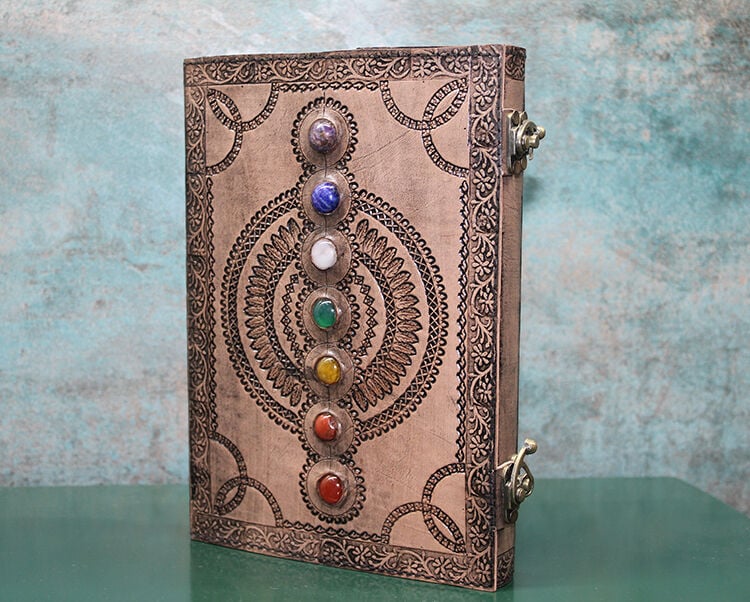 Taşlı Deri Defter