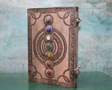 Taşlı Deri Defter