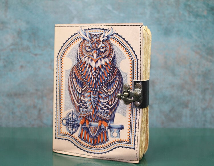 Baykuşlu Deri Defter