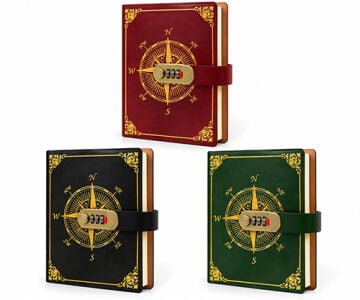 Özel Tasarım Şifreli Deri Defter