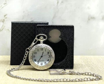 Özel Kutulu Gümüş Köstekli Saat