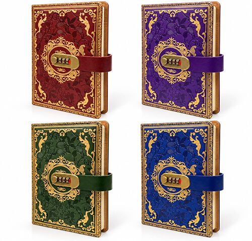 Özel Tasarım Şifreli Deri Defter