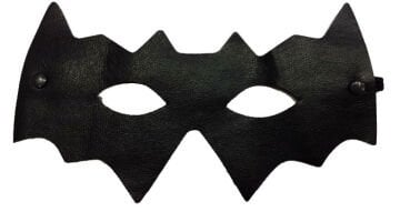 Parti Aksesuar Siyah Renk Vinleks Deri Malzemeden İmal Batman Maskesi 10x20 cm
