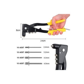 Perçin Tabancası Araç Koltuk Mobilya Perçin Hediyeli