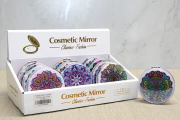 Mandala Desenli Hareketli Sulu El Aynası