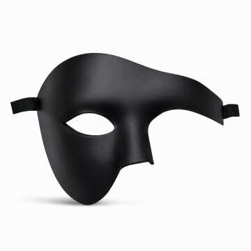 Siyah Yarım Erkek Maske