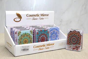 Mandala Desenli Hareketli Sulu El Aynası