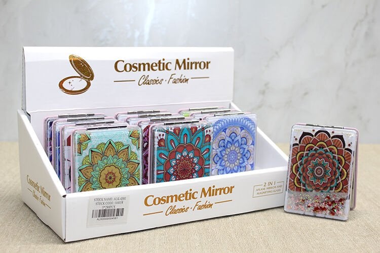 Mandala Desenli Hareketli Sulu El Aynası