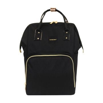Çok Amaçlı Anne Bebek Bakım Sırt Çantası Klasik Siyah