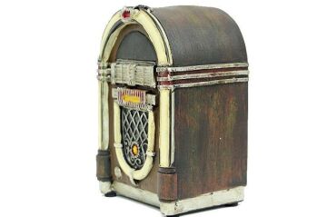 Müzik Kutusu Siyah Polyester Dekoratif Hediyelik