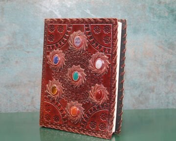 Taşlı Deri Defter