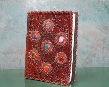 Taşlı Deri Defter