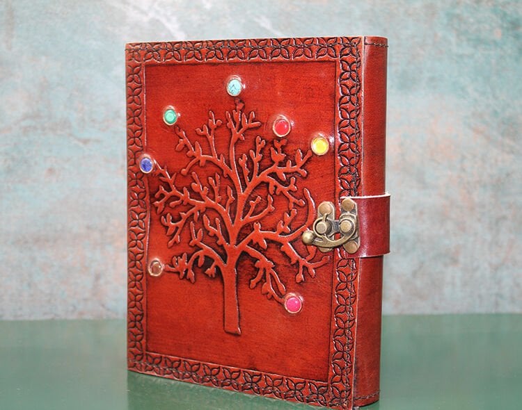Taşlı Deri Defter