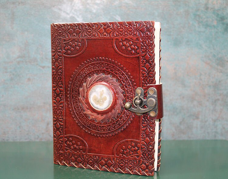 Taşlı Deri Defter