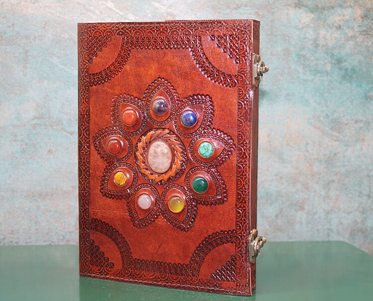 Taşlı Deri Defter