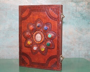 Taşlı Deri Defter