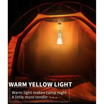 10W Zoomlu Led Powerbank Özellikli Şarjlı Kamp El Feneri