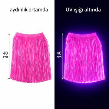 Pembe Hawaii Parti Eteği 40 cm