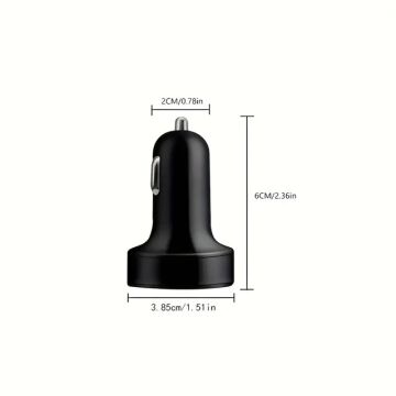 6 Portlu Hızlı Araç Şarj Cihazı – 4 USB + 2 Type-C Çıkışlı Dijital Göstergeli Oto Şarjı
