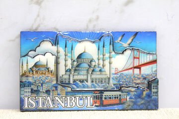 Ahşap İstanbul Temalı Magnet
