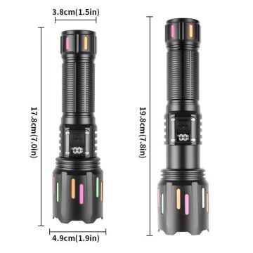 Zoomlu Led Powerbank Özellikli Şarjlı El Feneri