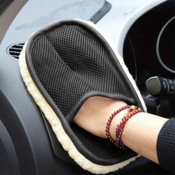 Mikrofiber Yün Araba Yıkama Eldiveni