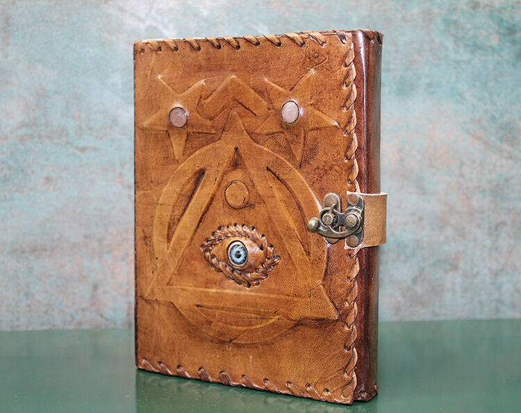 Taşlı Deri Defter