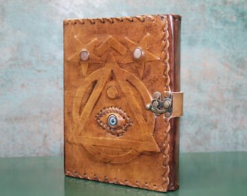 Taşlı Deri Defter