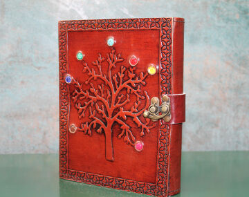 Taşlı Deri Defter