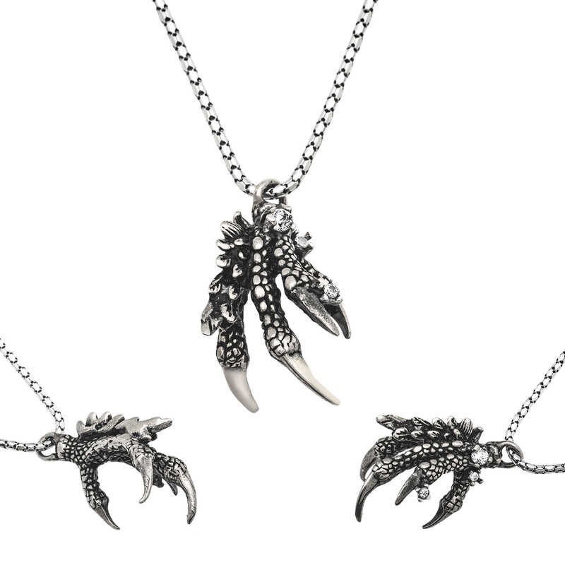 925 Ayar Gümüş Kartal Pençesi Erkek Gümüş Kolye