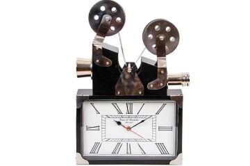 Saat Projektör Alüminyum Vintage Dekoratif Ev Ofis Hediyelik