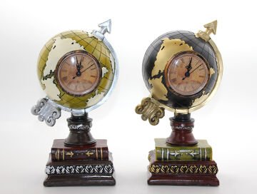 Polyester Saatli Dünya Küre