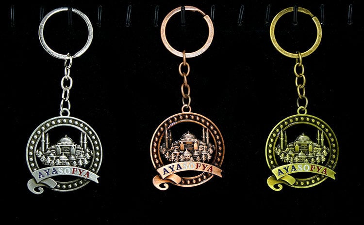 Metal Ayasofya Anahtarlık