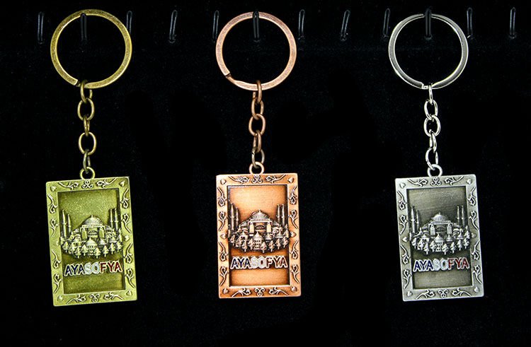 Metal Ayasofya Anahtarlık