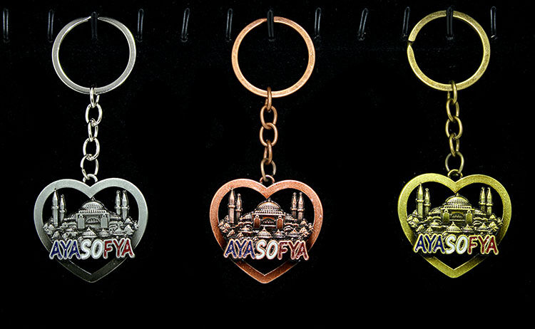 Metal Ayasofya Anahtarlık