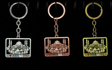 Metal Ayasofya Anahtarlık
