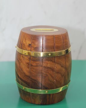 Pirinç Fıçı Kumbara