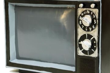 Televizyon Siyah Vintage Dekoratif Hediyelik