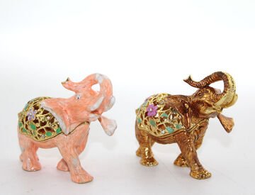 Taşlı Tekli Fil Figürü