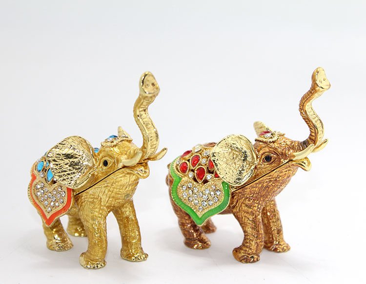 Taşlı Tekli Fil Figürü