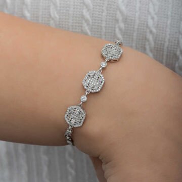 925 Ayar Gümüş Baget Kadın Bileklik