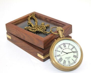 Ahşap Kutulu Köstekli Saat